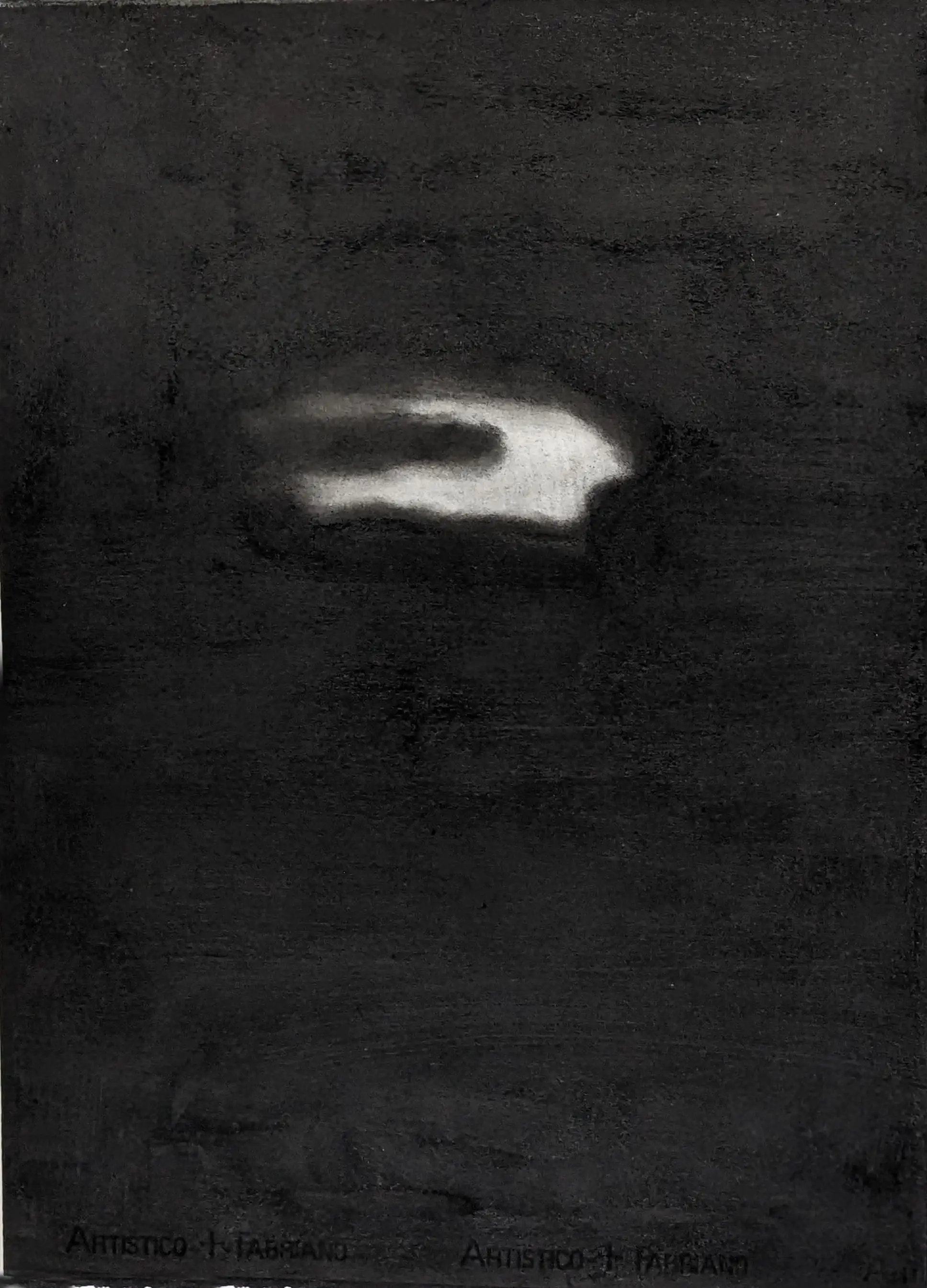 Drawing lonely white cloud and the ocean
