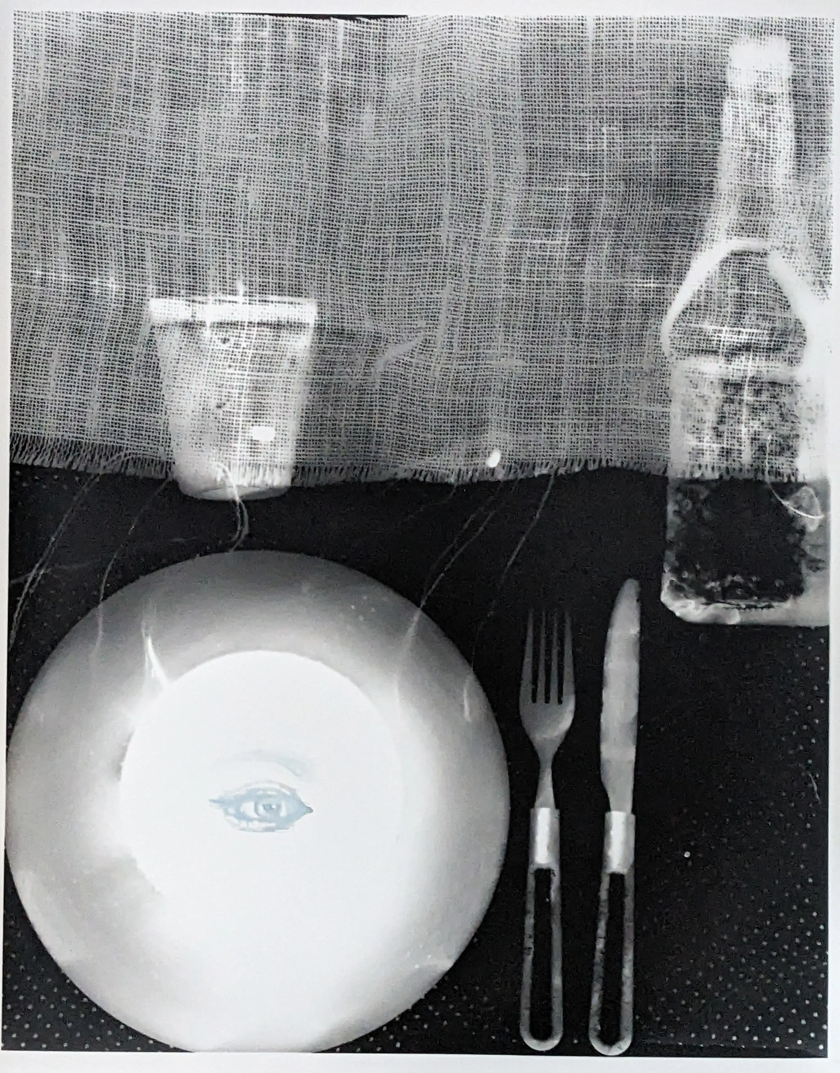 Photograms After Magritte V1 with hand painting