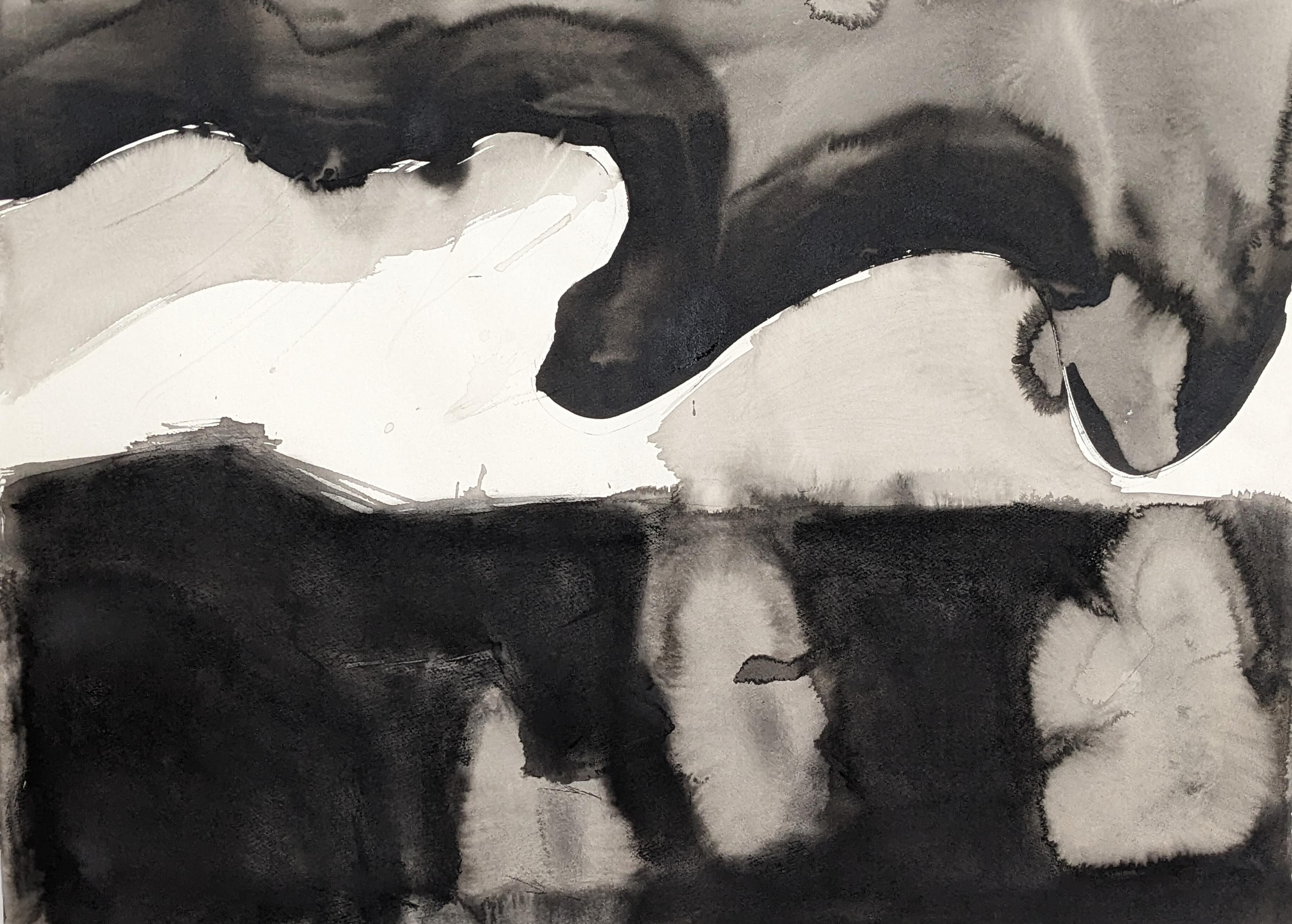 Drawing an ink landscape 2