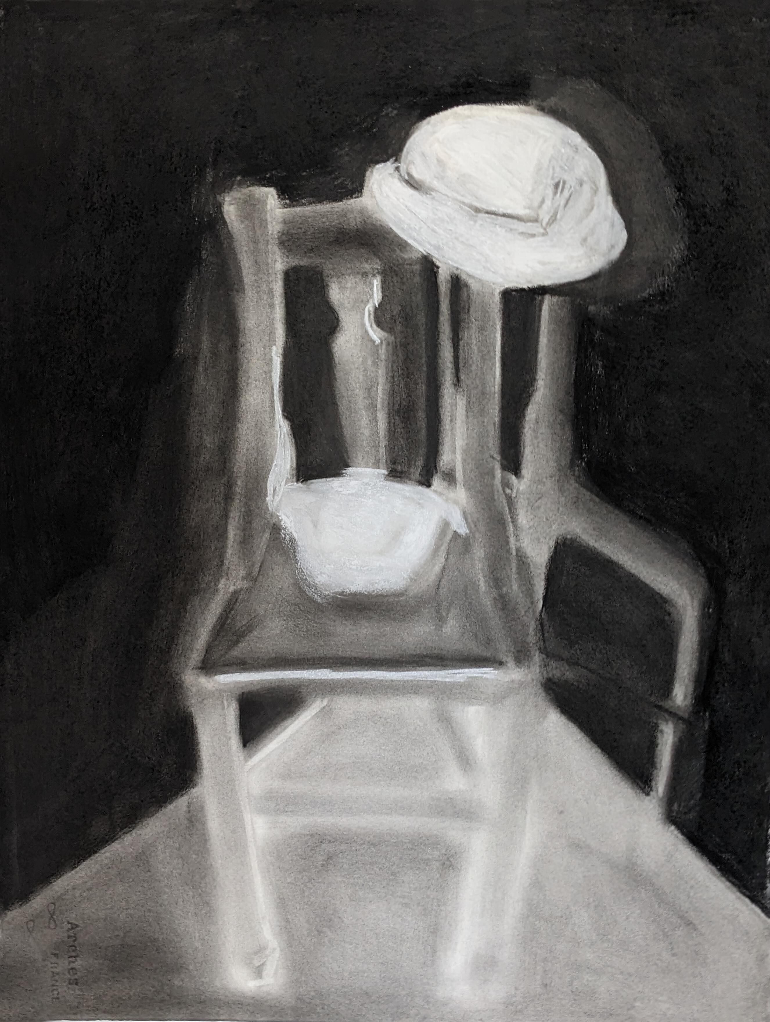Drawing chair and hat