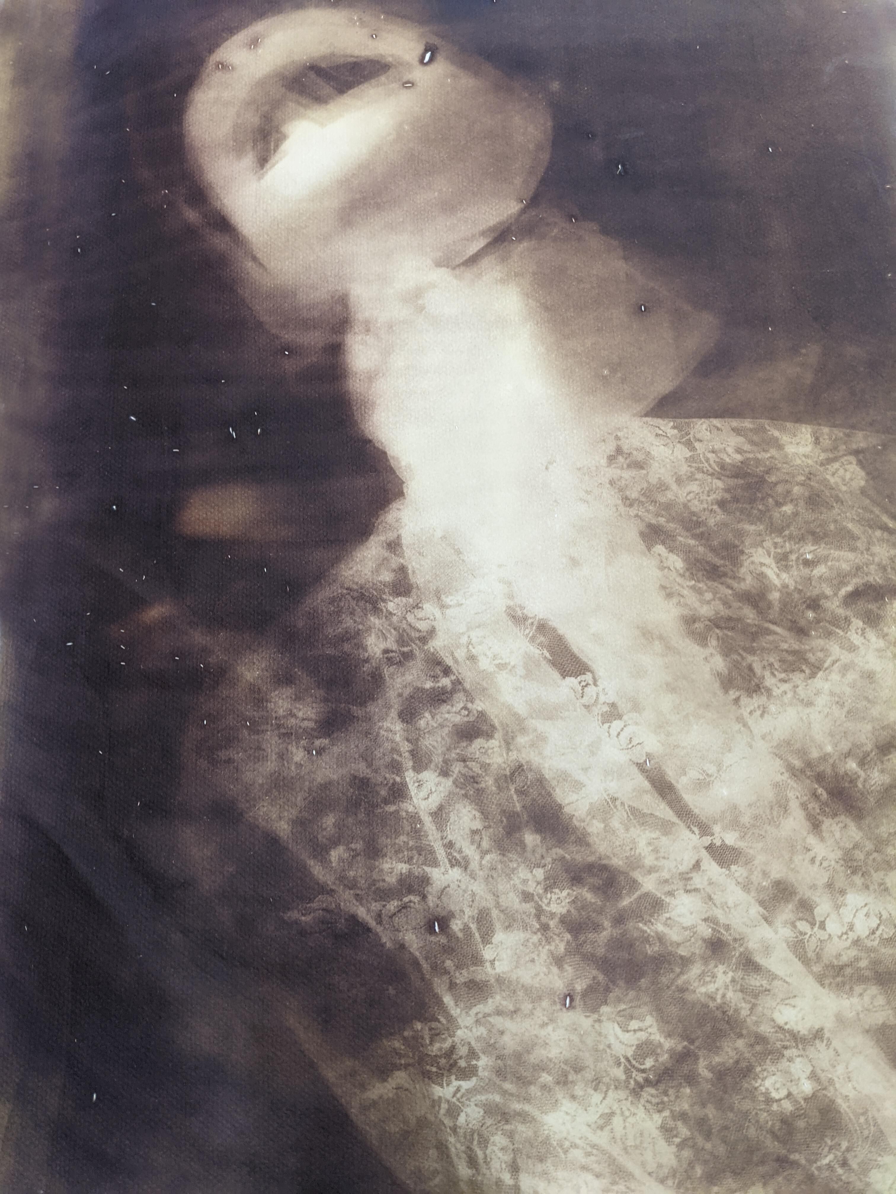 self portrait with domestic iron head