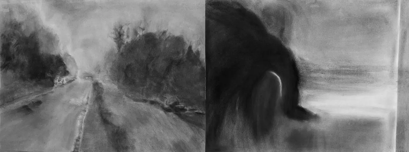 Drawing softly around Ash Island 2 parts