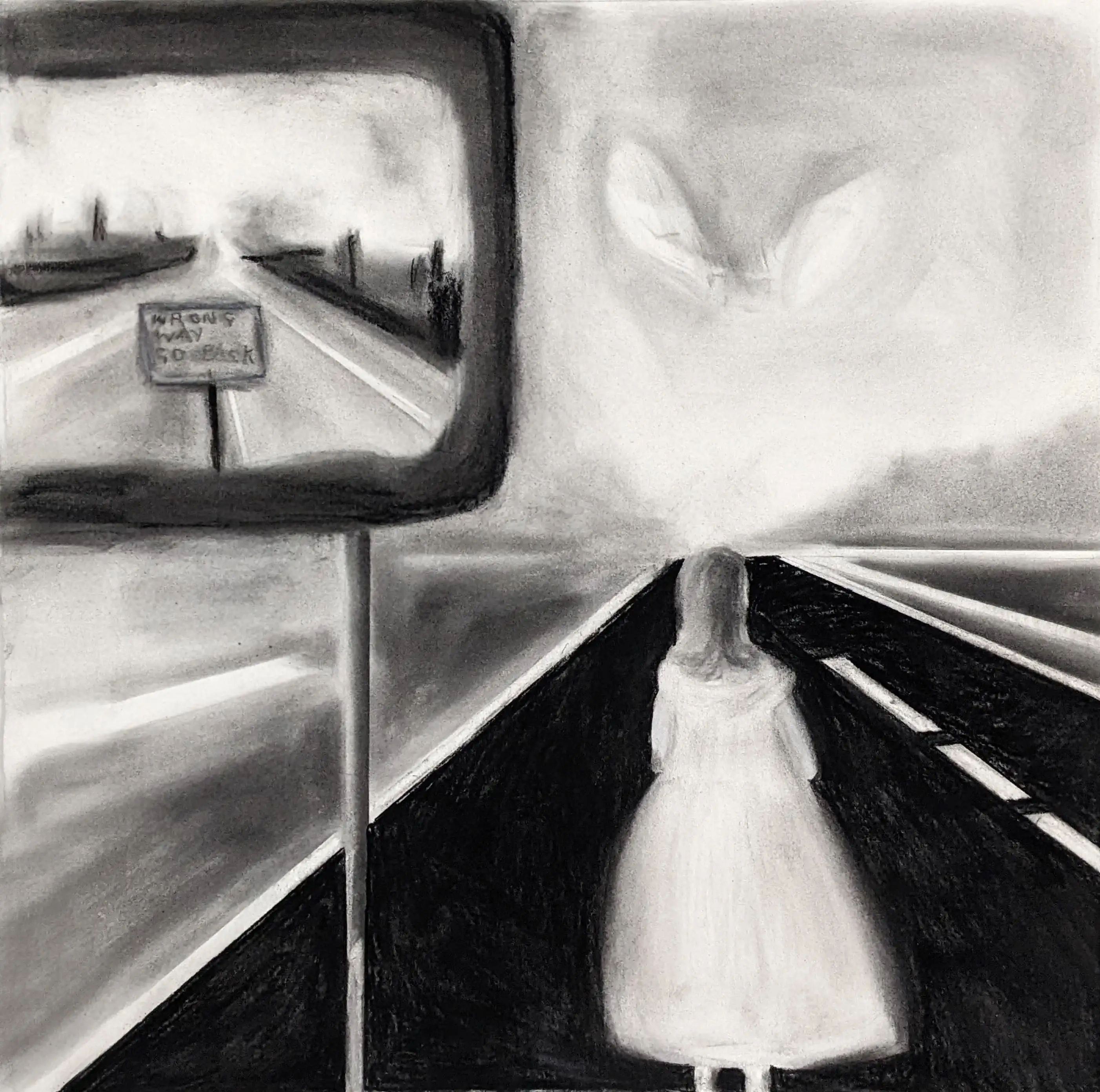 Wrong way go back says the white rabbit