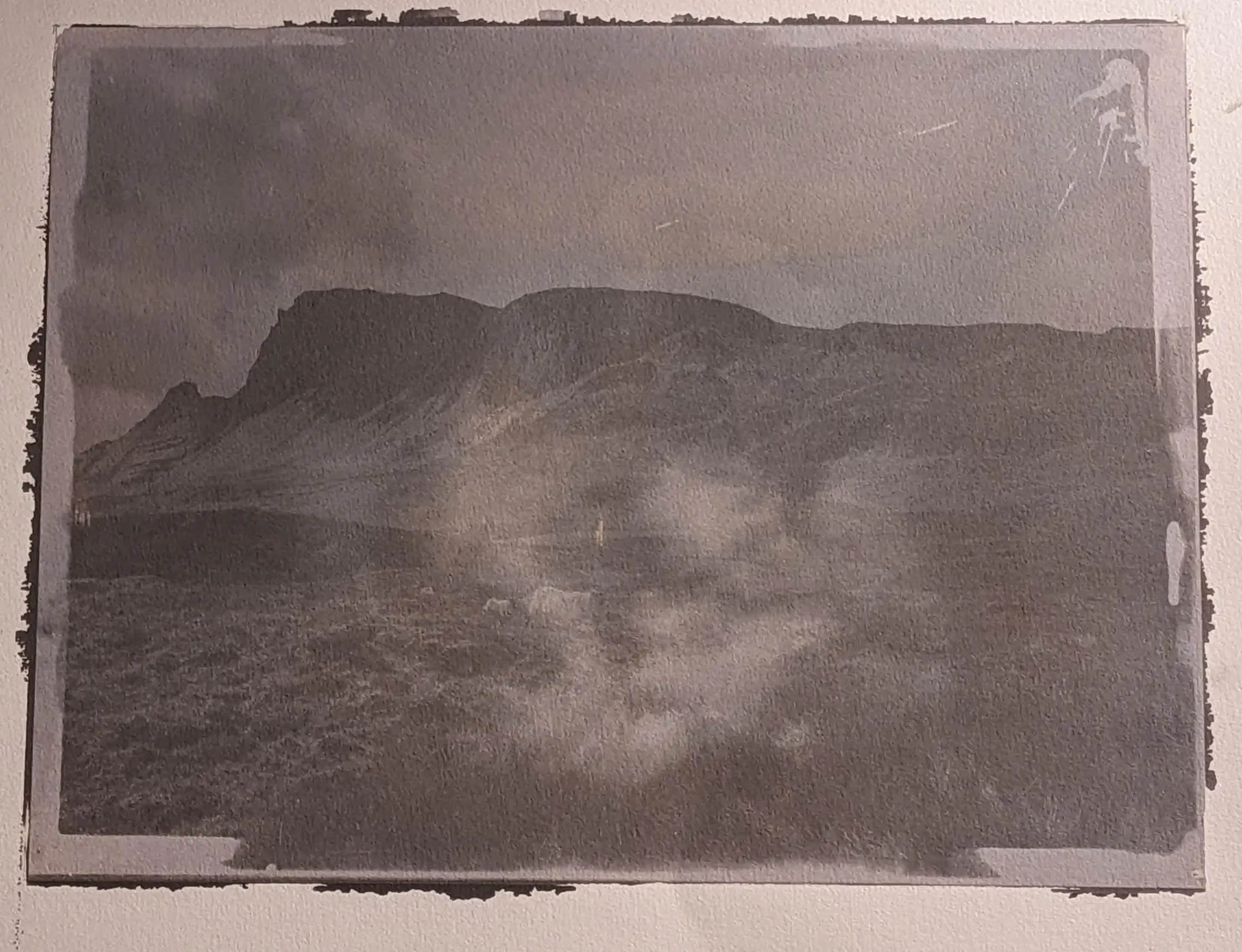 Mountain Series The Sky is Falling 11 Sheep pink toned cyanotype