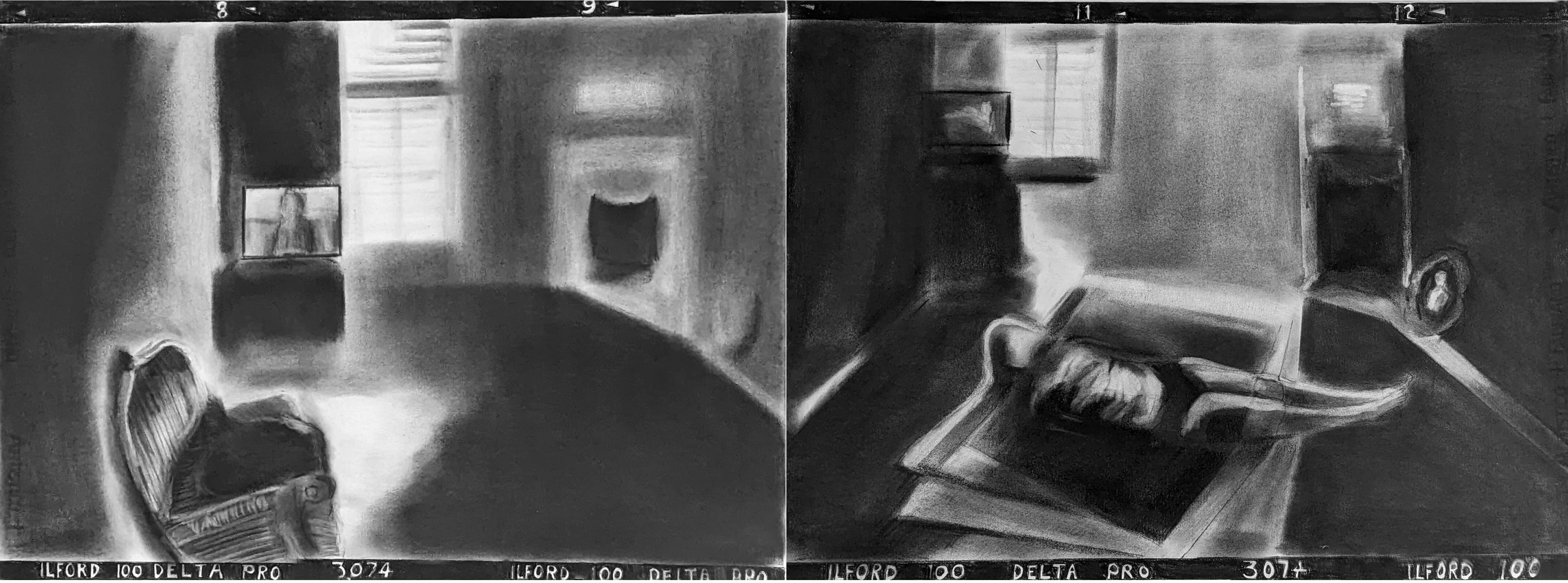 Becoming part of the floor covid years two panels