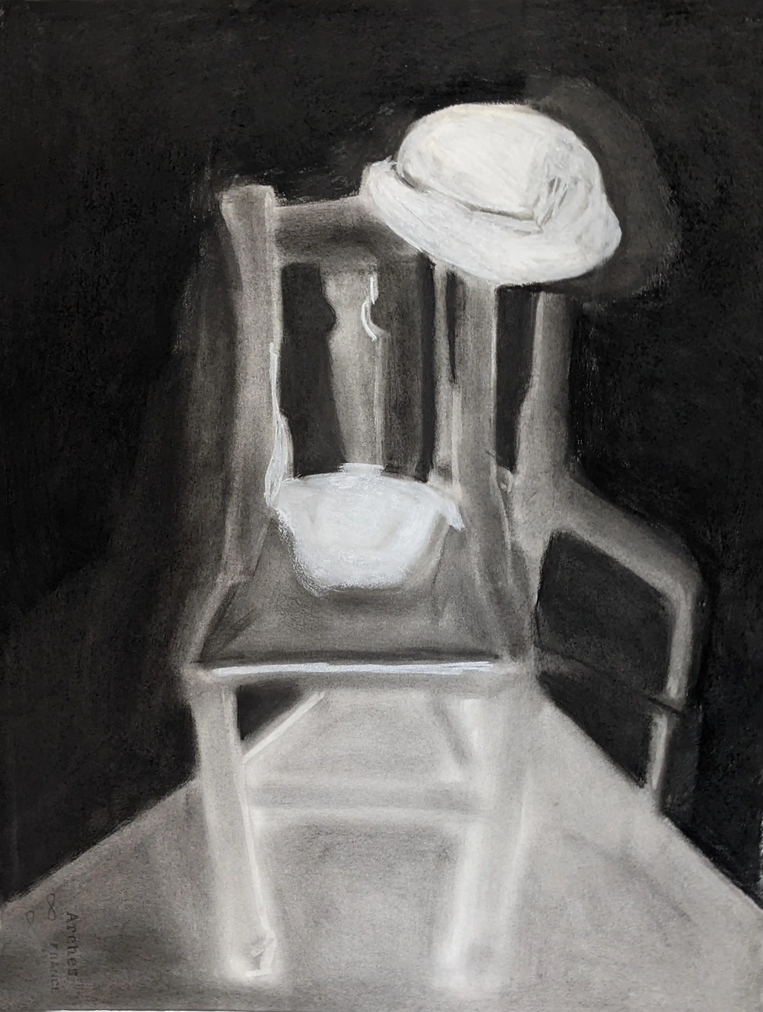 Drawing chair and hat