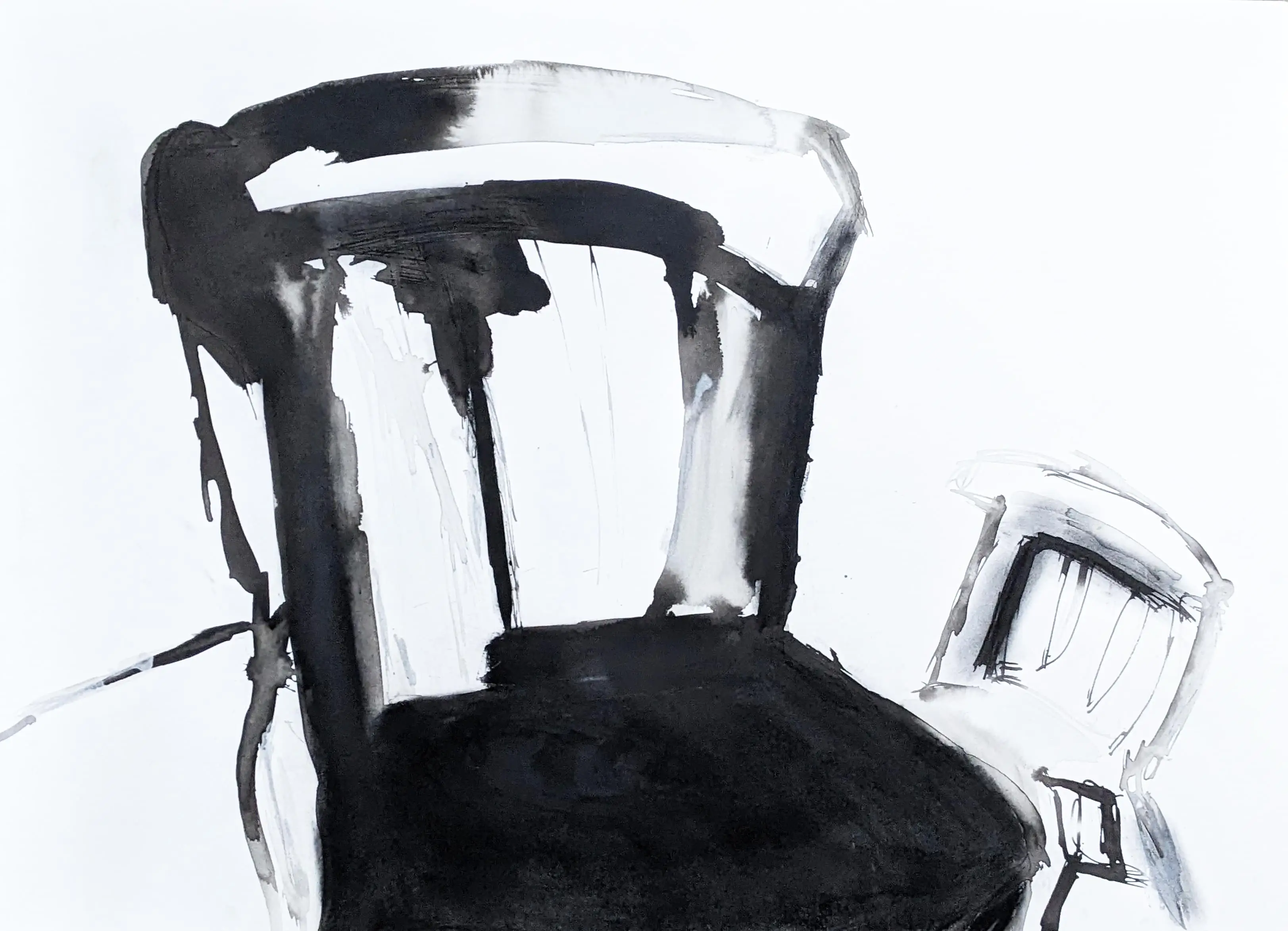drawing ink chairs