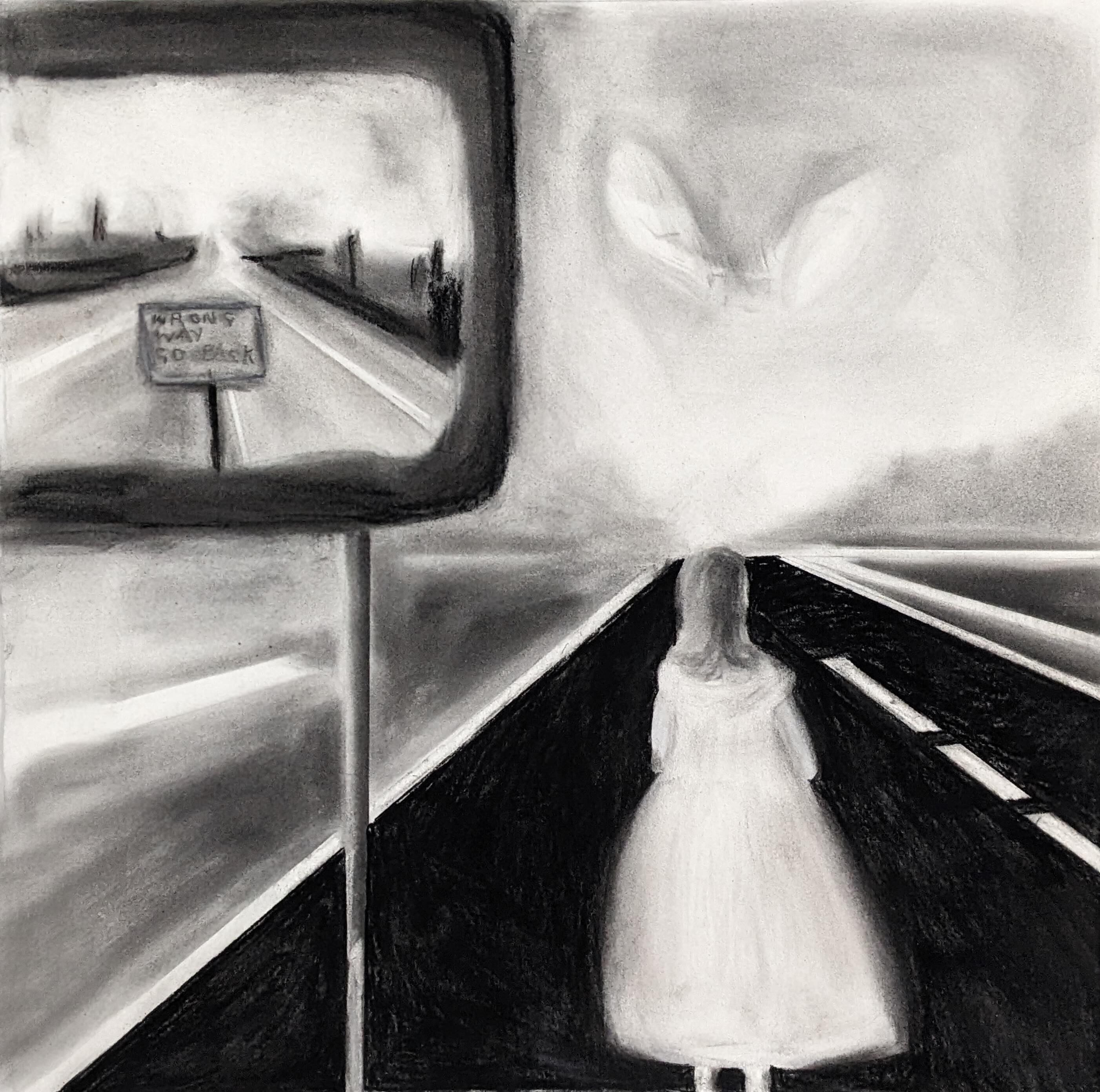 Wrong way go back says the white rabbit